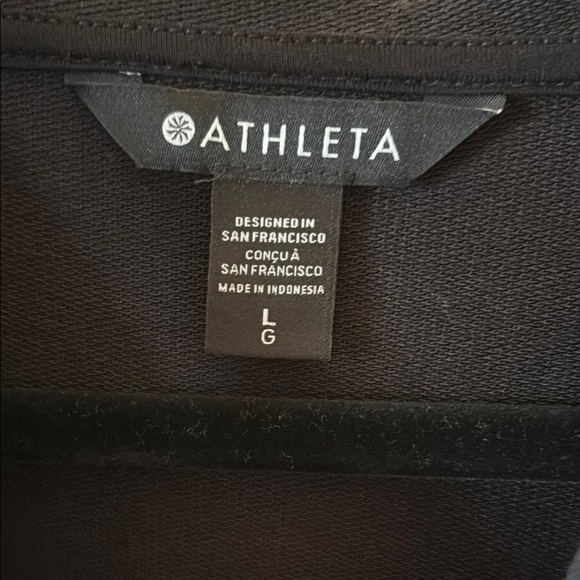 Athleta Black Hoodie Sweatshirt - Picture 3 of 4